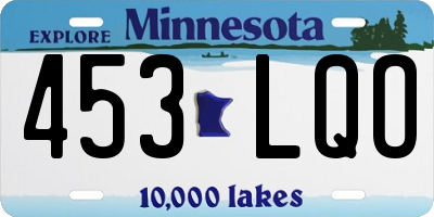 MN license plate 453LQO