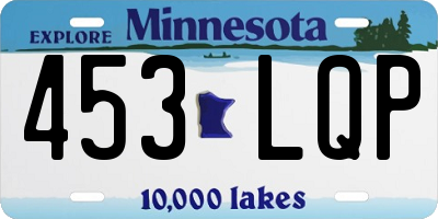 MN license plate 453LQP
