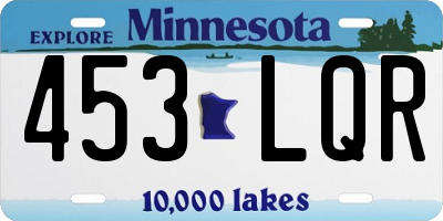 MN license plate 453LQR