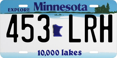 MN license plate 453LRH