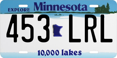 MN license plate 453LRL