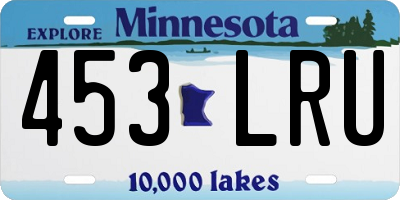 MN license plate 453LRU