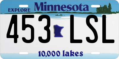 MN license plate 453LSL