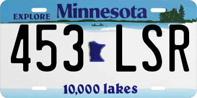MN license plate 453LSR