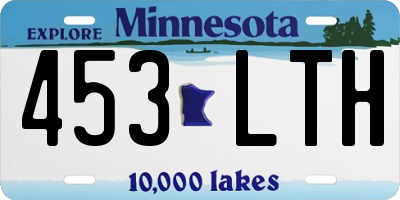 MN license plate 453LTH