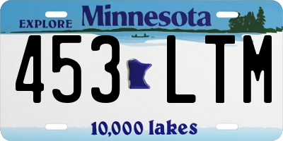 MN license plate 453LTM