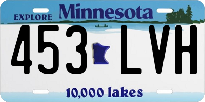 MN license plate 453LVH