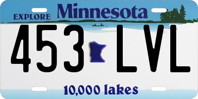 MN license plate 453LVL