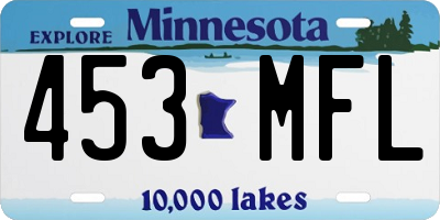 MN license plate 453MFL