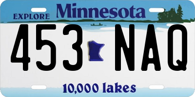 MN license plate 453NAQ