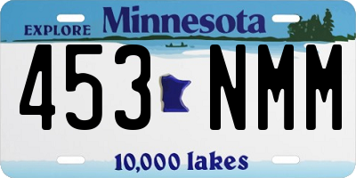 MN license plate 453NMM