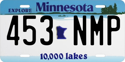 MN license plate 453NMP