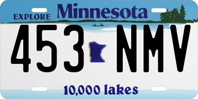 MN license plate 453NMV