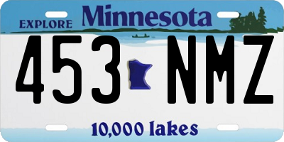 MN license plate 453NMZ
