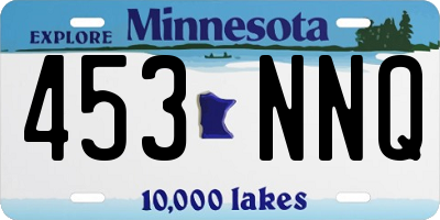 MN license plate 453NNQ