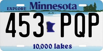 MN license plate 453PQP