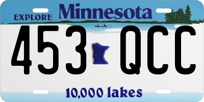MN license plate 453QCC