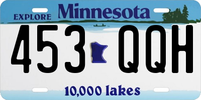MN license plate 453QQH