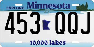 MN license plate 453QQJ
