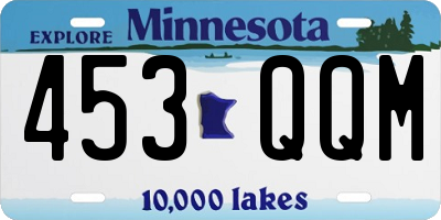 MN license plate 453QQM