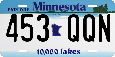MN license plate 453QQN