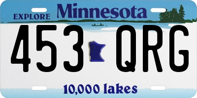 MN license plate 453QRG