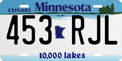 MN license plate 453RJL