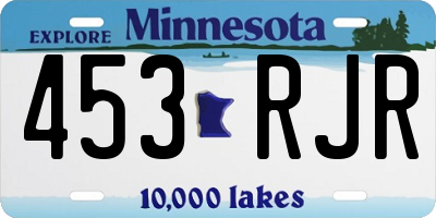 MN license plate 453RJR