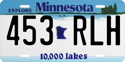 MN license plate 453RLH