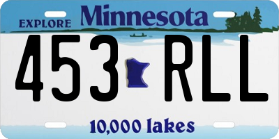 MN license plate 453RLL