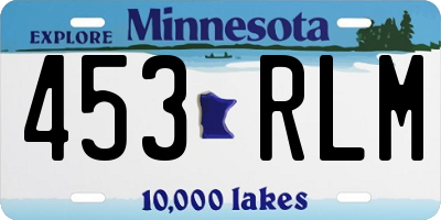 MN license plate 453RLM