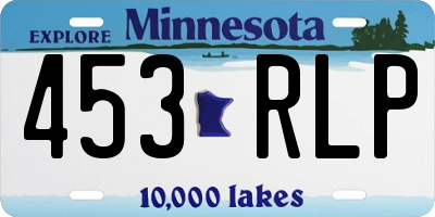 MN license plate 453RLP