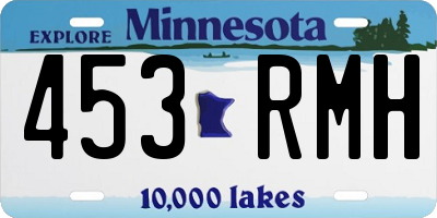 MN license plate 453RMH