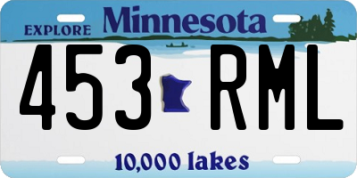 MN license plate 453RML