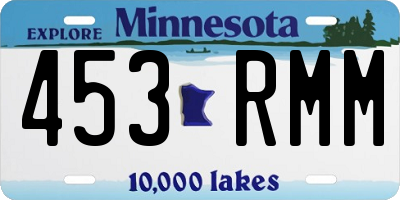 MN license plate 453RMM