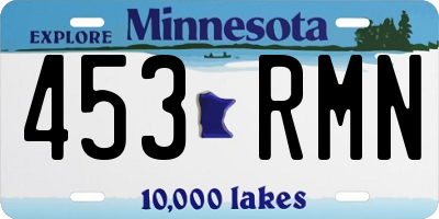 MN license plate 453RMN
