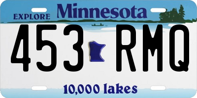 MN license plate 453RMQ