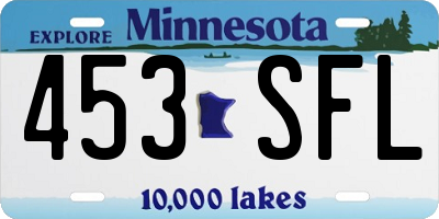 MN license plate 453SFL