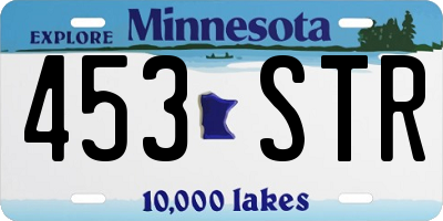 MN license plate 453STR