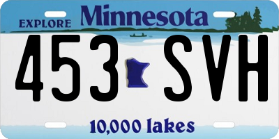 MN license plate 453SVH