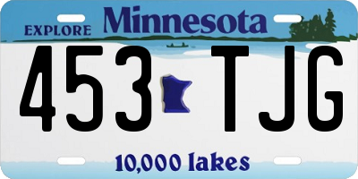 MN license plate 453TJG