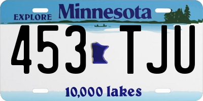 MN license plate 453TJU