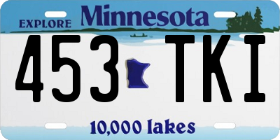 MN license plate 453TKI