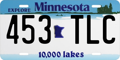MN license plate 453TLC