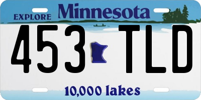 MN license plate 453TLD