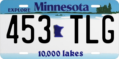 MN license plate 453TLG
