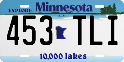 MN license plate 453TLI