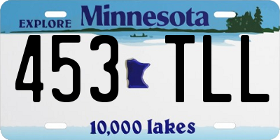 MN license plate 453TLL