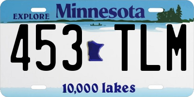 MN license plate 453TLM