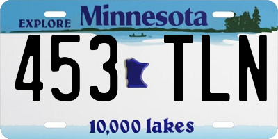 MN license plate 453TLN